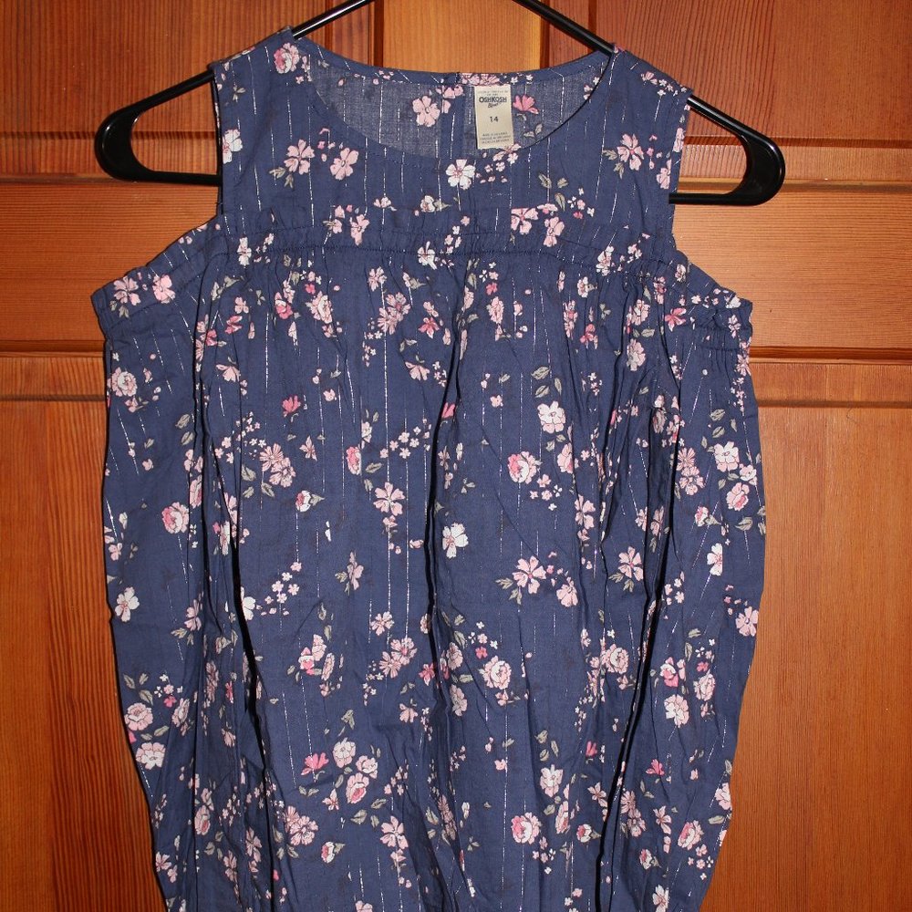 NWT! Navy Flower Shirt